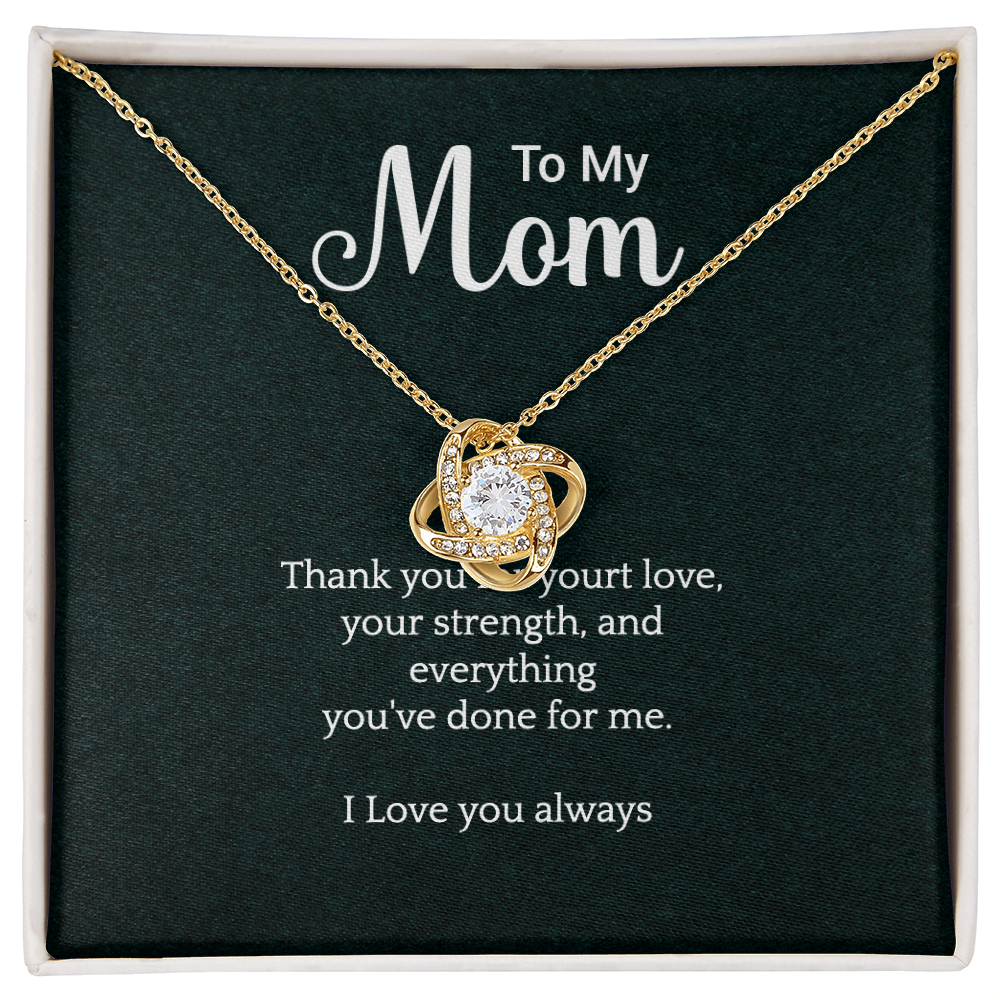Mum Love knot Necklace