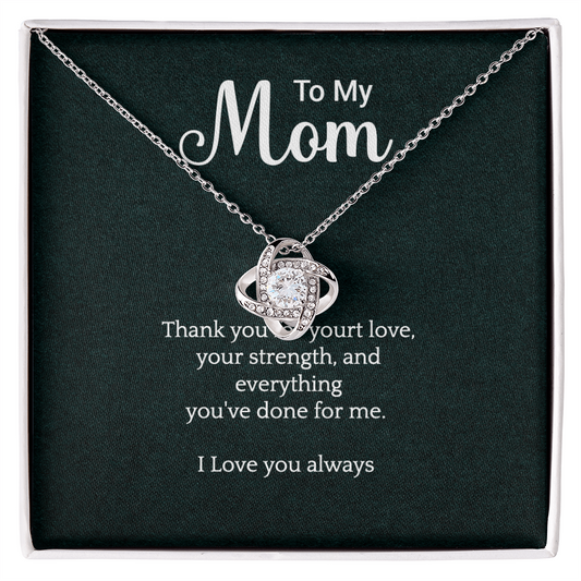 Mum Love knot Necklace