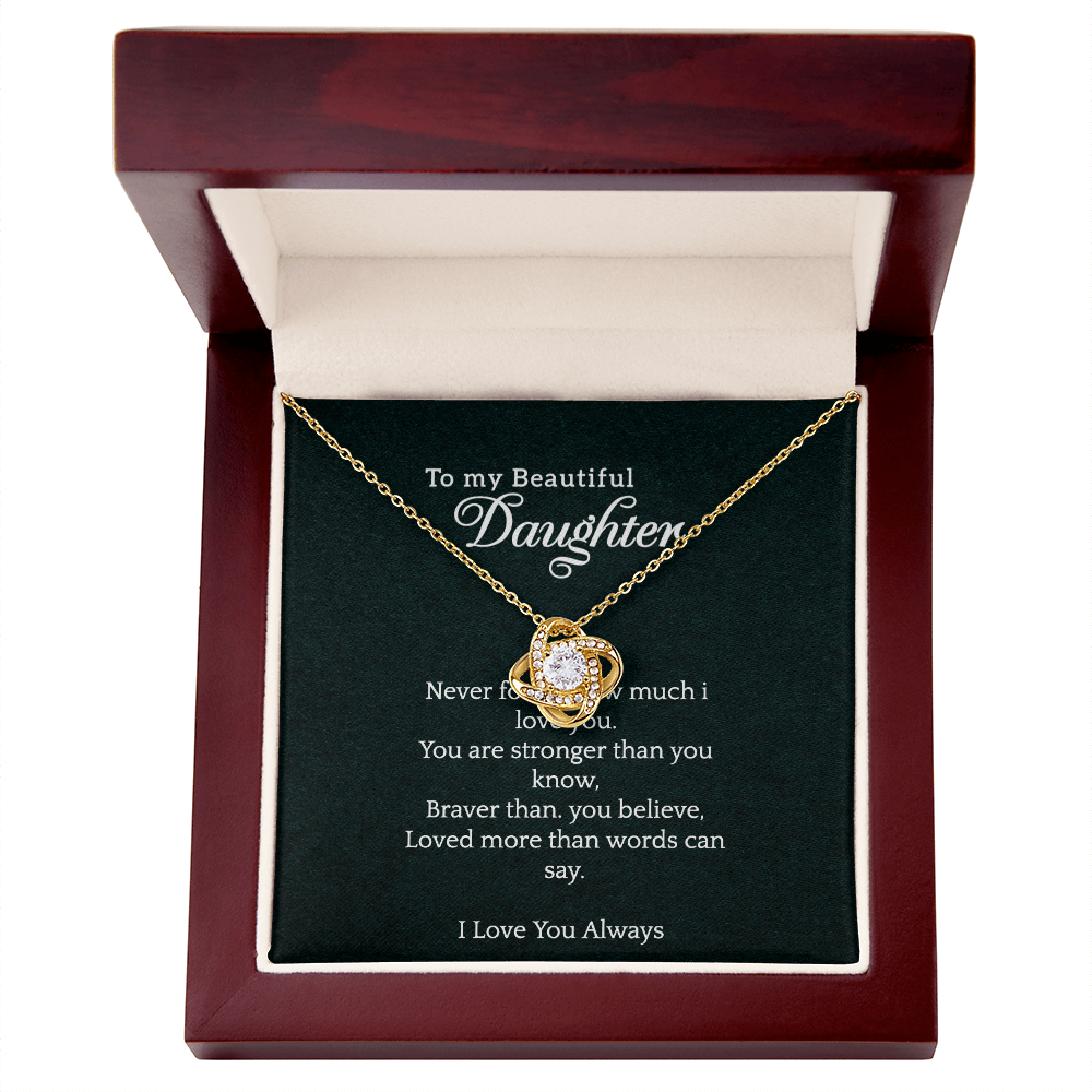 Daughter Love Knot Necklace